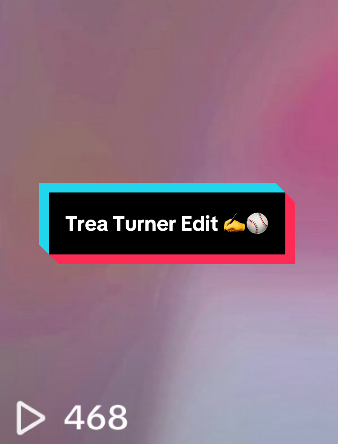 TikTok Post: Trea Turner